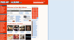 Desktop Screenshot of free-mp3-albums.com
