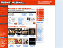 Tablet Screenshot of free-mp3-albums.com